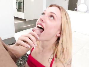 Joyful Blonde Teen Slut Fucked By A Big Cock