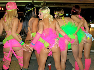 Pornstars Party In Public Dressed Like Sluts