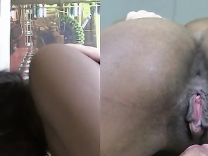 Thick Interracial Facial For A Naughty Black Girl