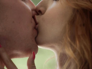 Hot Sucking Redhead Gives Him A Nice Titjob Too