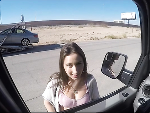 Parked In The Desert To Fuck A Slut In The Van