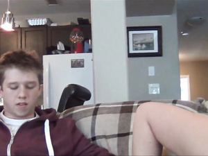 Hard Handjob Makes The College Guy Spill His Load