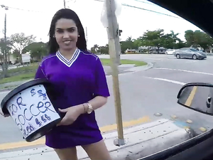 Soccer Slut Fucked In The Back Seat Of His Car