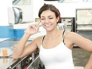 Public Doggystyle At The Laundromat
